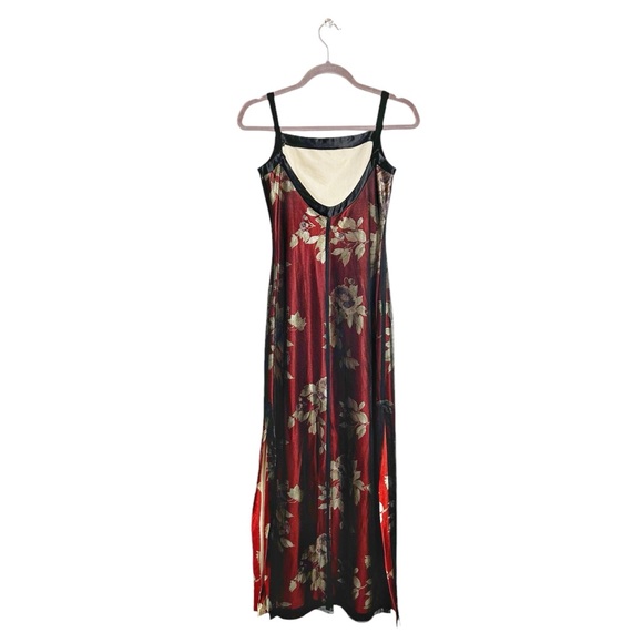 Rampage 90s Y2k Floral Print Sheer Overlay Maxi Dress Whimsigoth - Picture 9 of 9